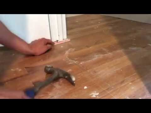 How to install carpet tack strips on hardwood