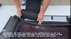 Soft Top Window Storage Bag for Ford Bronco Accessories 2021 2022 2023 4 Door,Multi-Layer Soft Window Organizer Protector Bag for Ford Bronco Prevent Soft Windows Scratching and Bending