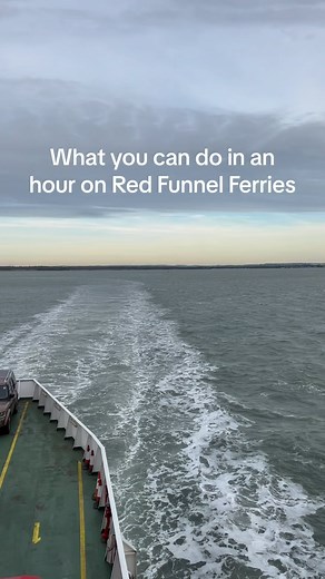 1.5K views · 77 reactions | What can you do in an hour on Red Funnel Ferries? #redfunnel #shipspotting #isleofwight #ferry #seaviews | Red Funnel Isle of Wight Ferry | Facebook