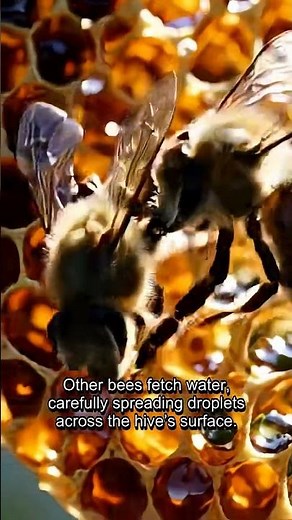How Do Bees Keep Their Hive Cool in Summer? #CosmosBites.com