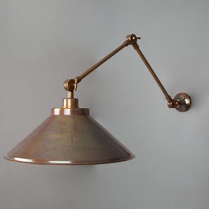 Rio adjustable industrial wall sconce