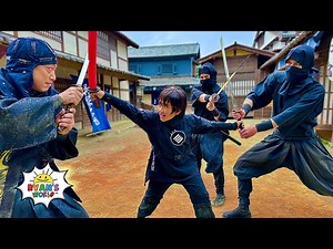 Ryan filmed Ninja Action Movie in Japan! - Videos For Kids