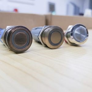 [Hot Item] Metal Push Button Electroplating Switch Door Bell LED Ring Illuminated Pushbutton Switch