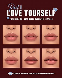 LOVE YOURSELF: SKIN DETAILS PART 🩵 | northern siberia winds | Sims, Sims 4, Sims 4 cc makeup