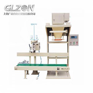 [Hot Item] PLC Controlled Open Mouth Bag Packaging Machine with Conveyor and Sewing Unit