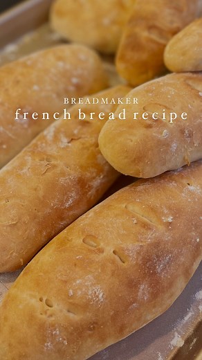 I can not believe it’s *this* easy to make French bread. I keep my house stocked with loaves now because they’re delicious and easy to make! The full recipe is up on my website, link in bio! :) #frenchbread #bread #breadmaking #frenchloaf #breadmaker #breadmakerrecipe #recipe #baking | Famiebananiebread