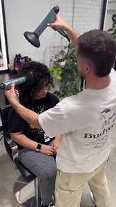 Are you using the dual diffuser drying method for your curly guests, #crafthairdresser? @seanmichaelhair is using the @oliviagarden_int #speedxl dryer ❤️ • we were born with two hands so why not diffuse with two blow dryers? 🤷🏻‍♂️ @thesalonbeau @oliviagarden_int | Hairbrained