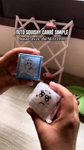 Squishy carré facile à faire juste avec du scotch