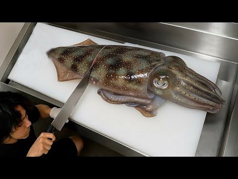 Live Cuttlefish Sashimi 🍣 | Japanese Street Food Experience