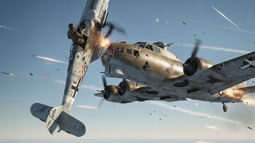 When a German kamikaze rammed an American bomber