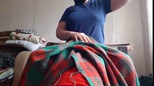 My shy stepsister licks my pussy under the blanket