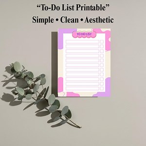 Minimal To-do List Printable | A4 Checklist Planner (PDF) - Etsy Canada