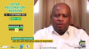 [WATCH] ANC Deputy Provincial Secretary and ANC Provincial Head of Elections, Cde Basikopo Makamu, calling on all eligible voters and ANC candidates to check their voting status this weekend 18 - 19 September 2021 #RegisterToVoteANC | ANCLimpopo