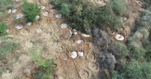 Winter care at progress. #ProjectHathijanBiodiversityPark #DFT #ForPeopleForPlanet #SankalpParyawaran #natureconservation #DFT #ForPeopleForPlanet #generationrestoration #UNdecadeofeclogicalrestoration #Savetheplanet #workingforabettertomorrow | Drishti Foundation Trust