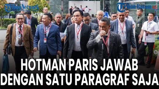 Download aplikasi berita TribunX di Play Store atau App Store untuk dapatkan pengalaman baru. Hotman Paris Jawab Permohonan Tim Anies-Baswedan Dengan 1 Paragraf Saja Pengacara Hotman Paris Hutapea mengomentari isi permohonan dari tim hukum Anies Baswedan - Muhaimin Iskandar. Diketahui, Hotman Paris adalah anggota tim hukum dari paslon Prabowo Subianto - Gibran Rakabuming Raka. Hotman Paris turut hadir dalam pembacaan permohonan PHPU 01 di sidang perdana Mahkamah Konstitusi, Rabu (27/3/2024). Ia 