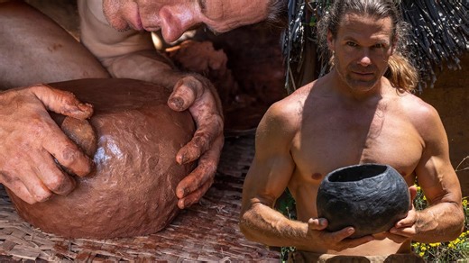Primitive Technique to Make a Clay Pot 🏺