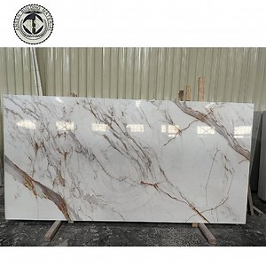 [Hot Item] Calacatta Gold Quartz Stone Wall Slab Kitchen Countertop with Good Price and Best Quality