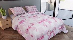 Amazon.com: Pink Kawaii Bowknot Kids Comforter Twin,Watercolor Bow Geometric Grids Patchwork Bedding Set for Teens Youth Bedroom Decor,Princess Style Quilt Sets,Girls Women Children Bedding Comforter Set : Home & Kitchen