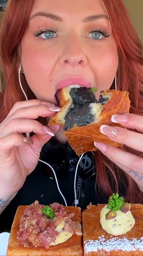 Indulging in Croissant ASMR Eating Experience