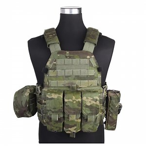 [Hot Item] Ultra Safe 1000d Waterproof Green Camo Tactical Vest Plate Carrier