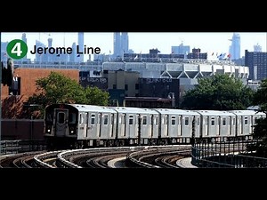 R142 & R142A Train Action on the IRT Jerome Ave Line