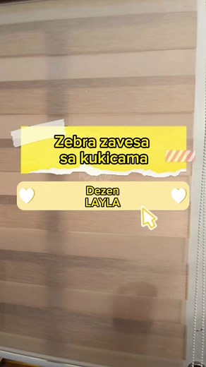 3.3K views | Zebra zavesa sa kukicama dezen LAYLA Cena ZEBRA ZAVESA...