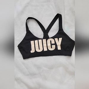 NWOT! Juicy Couture Women's Black Athletic Bra Size Small