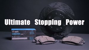 R1 Concepts Front and Rear Brake Kit For 2015-2023 Mercedes Benz C300; 2015 Mercedes Benz C400| Drilled Slotted Brake Rotors| Ceramic Brake Pads and Rotors Kit|Hardware included