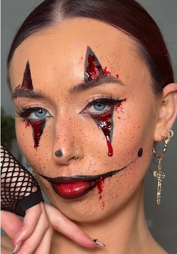 Bloody Clown Makeup Tutorial for Halloween 2025