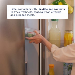 🗓️ Keep your fridge tidy and your meals fresh by labeling containers with dates and contents! From leftovers to meal preps, this simple tip helps you track freshness effortlessly. #MrAppliance #Neighborly #KitchenOrganization #ApplianceTip | Mr. Appliance