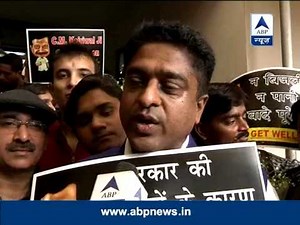 Kejriwalji, get well soon: Protestors