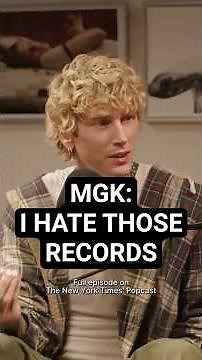 mgk: "I hate those records." So mgk made "lost americana" with his friends in the living room