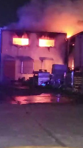 Four fire engines remain on scene at an industrial unit fire off the Kylemore Road | Irish Independent