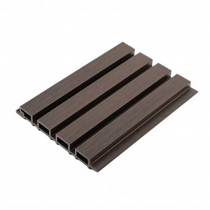 [Hot Item] Interlocking Slat Composite Wall Panel Capped WPC Cladding 8.5"