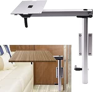 TIMAGIC Removable RV Table Leg Caravan Detachable Aluminum Alloy Laptop Table Bracket 360 Degree Rotatable Adjustable Table Mount Fit for RV Motorhome Caravan Camper Yacht Boat