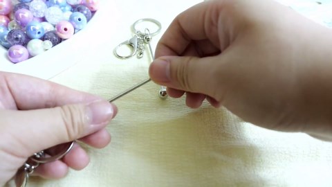 90 Pcs Silver Beadable Keychain Bars, Beaded Keychains for Pendant, 30 Sets Silver Blank Beadable Keychain Bulks with Thank You Cards and Resealable Pouch Bags, Key Chain Making Supplies