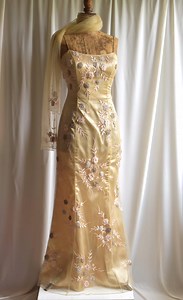 Robe maxi vintage de l'an 2000 au crochet, fleur de méduse, maille fantaisie fée gothique, occasion de soirée, taille XS-S - Etsy France