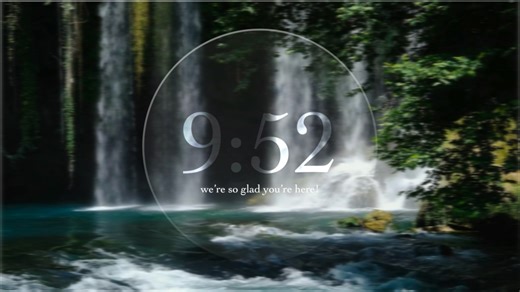 Waterfall Countdown Timer