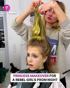 Rebel girl gets a princess makeover for prom | Fabiosa Daily
