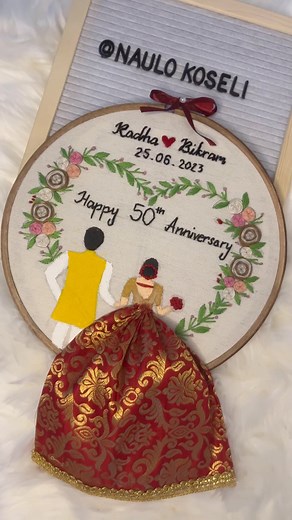 1.8K views · 431 reactions | Handmade Embroidery Hoop: Thoughtful and Everlasting Gift for Your Loved Ones. Customization Available. Send us a message or contact us on 9808078882 to order. #naulokoseli #WrappingHappiness #handmadeembroidery #handcraftedembroidery #embroideryhoopnepal #sendgifttonepal #weddinggiftsidea #anniversarygiftideas #giftforfriendsandfamily | Naulo Koseli | Facebook