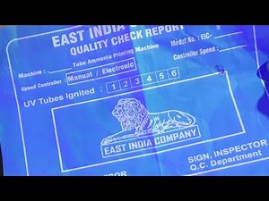 Master Blueprint Printing: Ammonia Prints with the EAST INDIA COMPANY 440D 3-Tube Machine ✅️