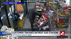 6.9K views · 111 reactions | Wild video shows woman trashing recently renovated Detroit gas station | CrimeInTheD | Facebook