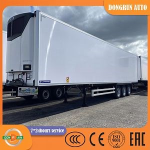 [Hot Item] Reefer Trailers for Sale From China Factory with Thermo King Carrier 3 Axle for 40tons Vegetables Milk Beef Seafood Load Reefer