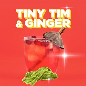 Fresh Cranberry, a bit of Ginger Lime, and our limited time flavor Cranberry Frost? Yes please! Our Tiny Tim & Ginger is the perfect festive drink for all ages this holiday season! 🎄❄️☃ #CranberryFrost #GingerLime | Sparkling Ice