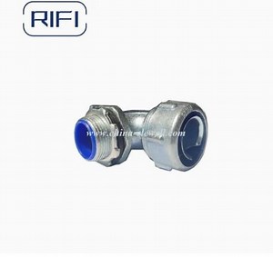 [Hot Item] 20-32mm Liquid Tight Angle Connector Zinc Hose Fitting Flexible Conduit Connector