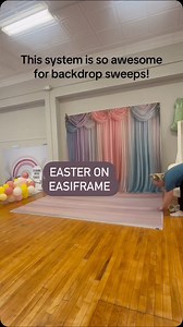 1.2K views · 18 reactions | Let Easiframe and our fabulous backdrops upgrade your space! Video courtesy of @melissabellphoto | Fancy Fabric & Props | Facebook