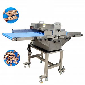 [Hot Item] Automatic Ham Bacon Meat Slicer Cutter Fresh Meat Strip Cube Cutting Machine