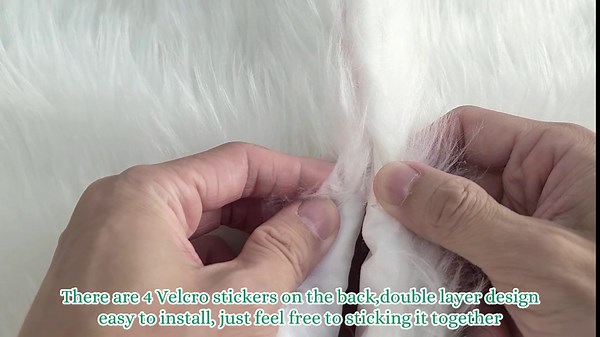 60Inch Christmas Tree Skirt Sets,Thickened Faux Fur Large White Christmas Tree Skirt for Christmas Decoration Come with Silk Ribbon,Hemp Rope,Wooden Beads & Beaded Needle,Gift Stickers