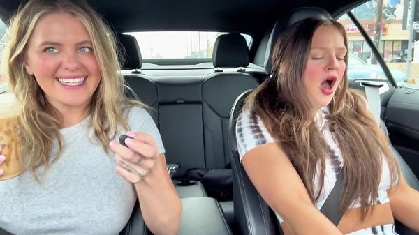 Venessas Butt & Wisconsin Tiff Use Remote Controlled Vibrator In Public Drive Thru