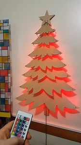 15K views · 480 reactions | - Arvore de Natal de parede 90cm altura, MDF cru sem pintura. R$ 35,00 - Fita de LED + controle remoto R$ 38,00 Valor Total R$ 73,00 | Arco Iris Artes | Facebook